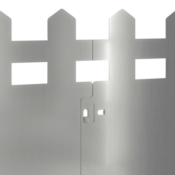 Ограничители за тревни площи 20 pcs Сребрист 103 x 0,05 x 22 см