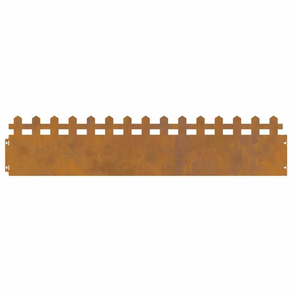 Ограничители за тревни площи 20 pcs Ръждясало