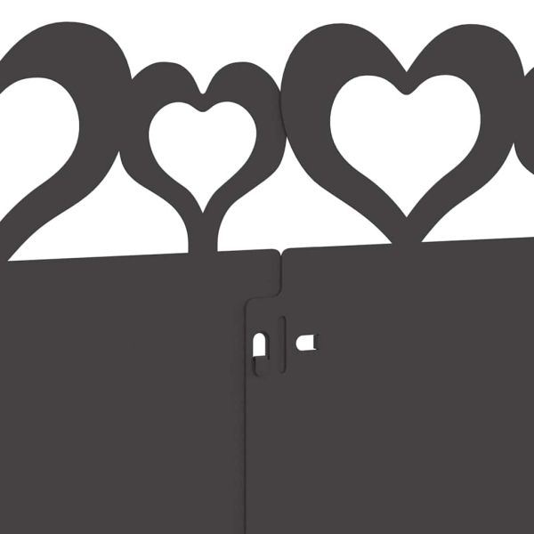 Ограничители за тревни площи 10 pcs Черно 103 x 0,05 x 22 см