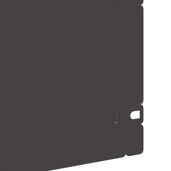 Ограничители за тревни площи 30 pcs Черно 103 x 0,05 x 22 см