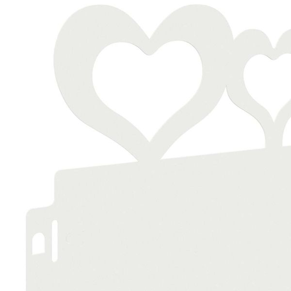 Ограничители за тревни площи 10 pcs Бяло 103 x 0,05 x 22 см