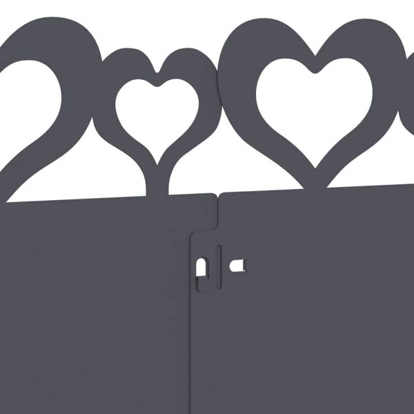 Ограничители за тревни площи 10 pcs Антрацит 103 x 0,05 x 22 см