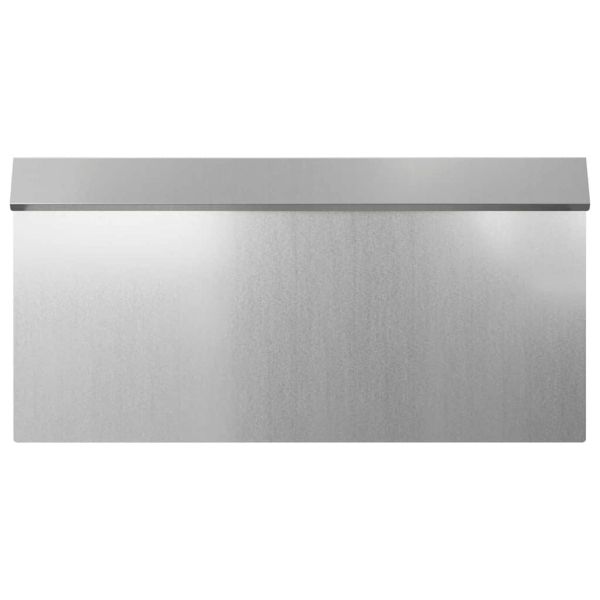 Оградка за охлюви 16 pcs Сребрист 50 x 3,5 x 25 см