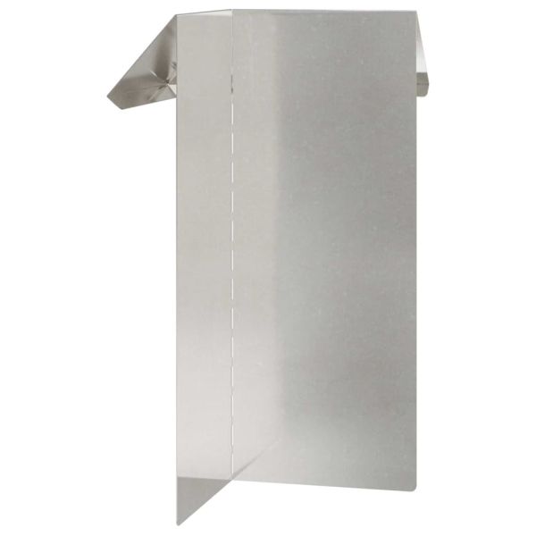 Оградка за охлюви 4 pcs Сребрист 13,5 x 13,5 x 25 см