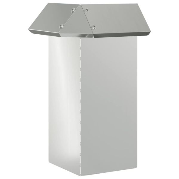 Оградка за охлюви 4 pcs Сребрист 13,5 x 13,5 x 25 см