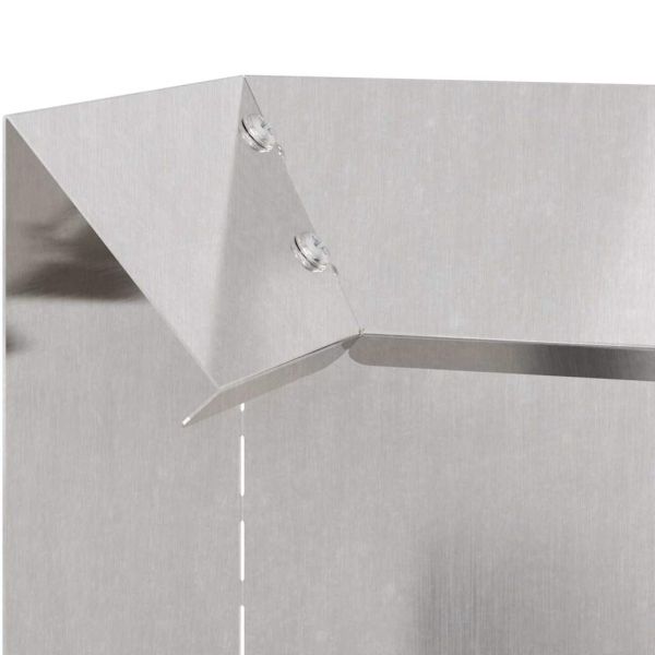 Оградка за охлюви 4 pcs Сребрист 10 x 10 x 25 см