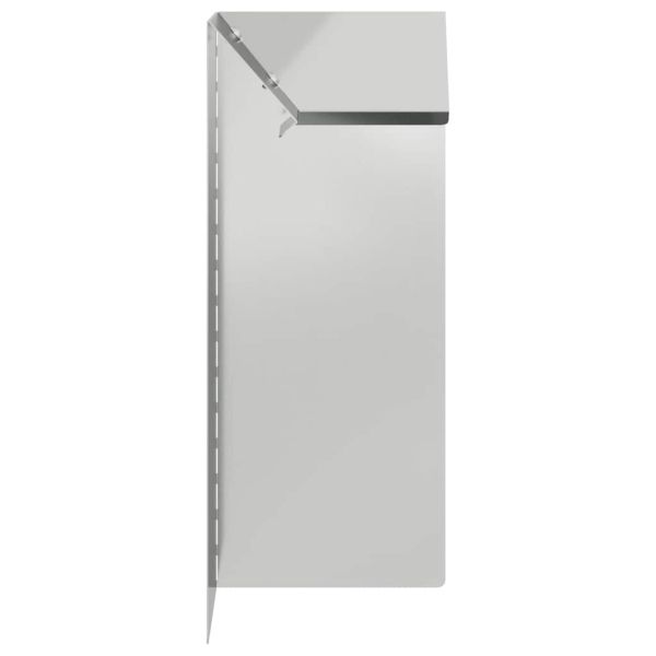 Оградка за охлюви 4 pcs Сребрист 10 x 10 x 25 см