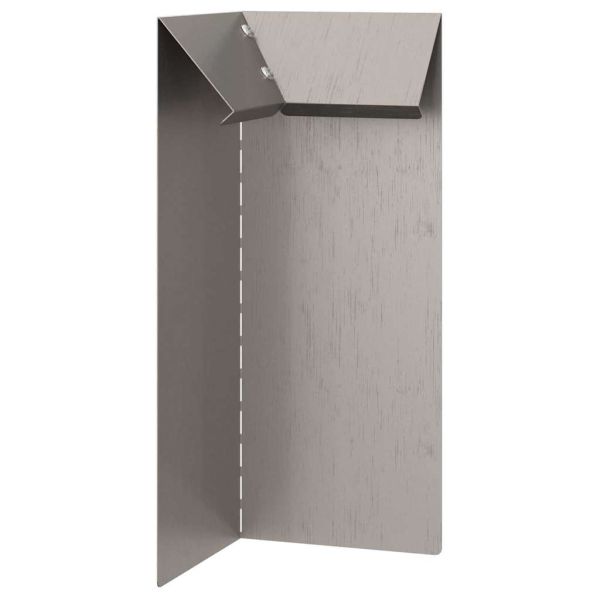 Оградка за охлюви 4 pcs Ръждясало 10 x 10 x 25 см