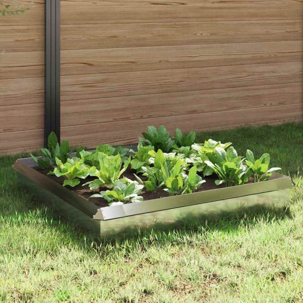 Огради за охлюви 8 pcs Сребрист Неръждаема стомана