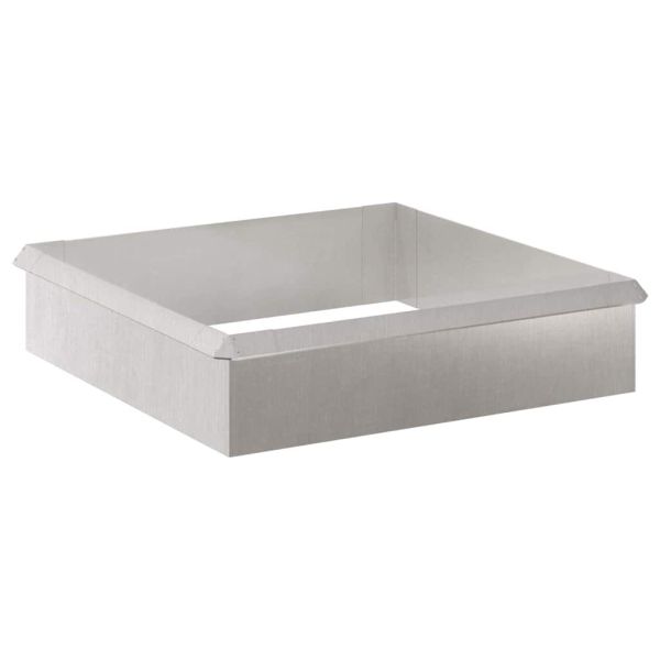 Огради за охлюви 8 pcs Сребрист Неръждаема стомана