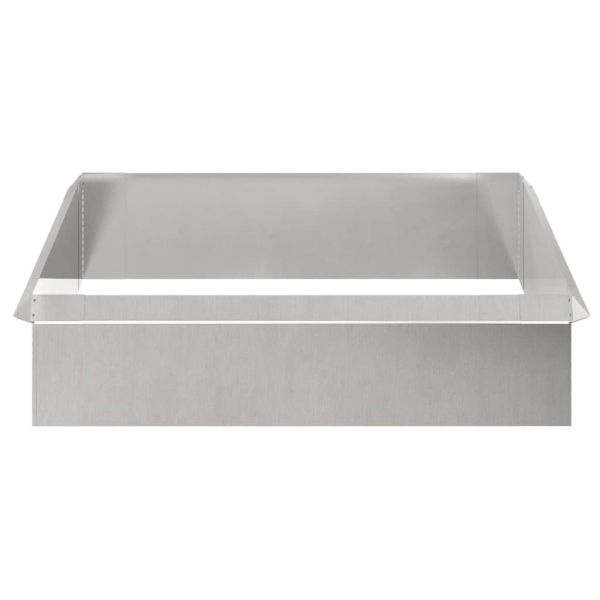 Огради за охлюви 8 pcs Сребрист Неръждаема стомана