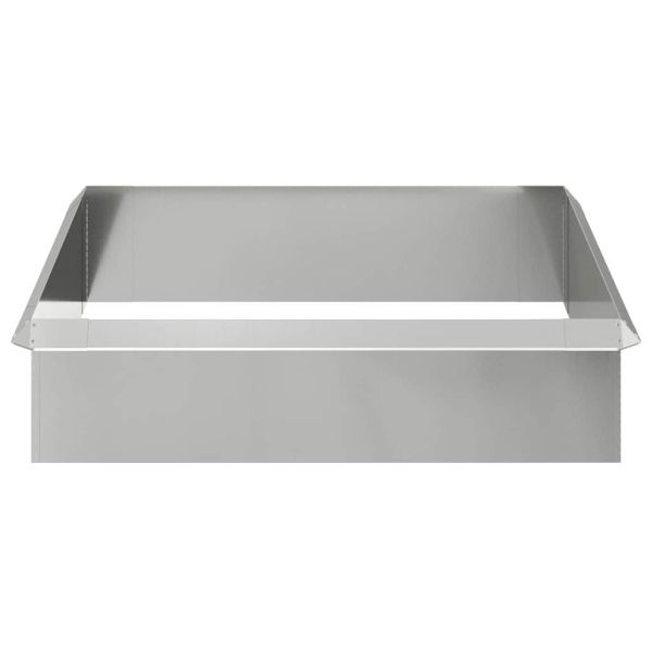 Огради за охлюви 8 pcs Сребрист Галванизирана стомана