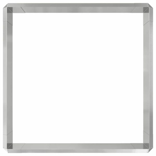 Огради за охлюви 8 pcs Сребрист Галванизирана стомана