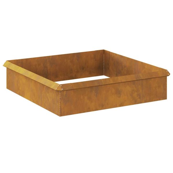 Огради за охлюви 8 pcs Ръждясало Патинираща стомана