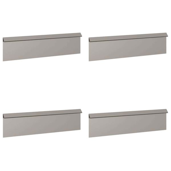 Огради за охлюви 8 pcs Ръждясало Патинираща стомана