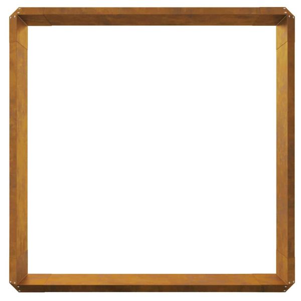 Огради за охлюви 8 pcs Ръждясало Патинираща стомана