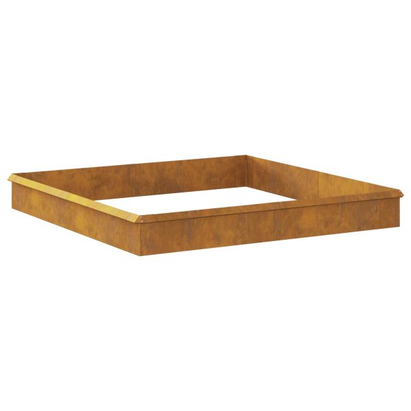 Огради за охлюви 12 pcs Ръждясало Патинираща стомана