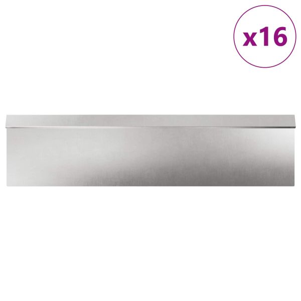 Огради за охлюви 20 pcs Сребрист Неръждаема стомана