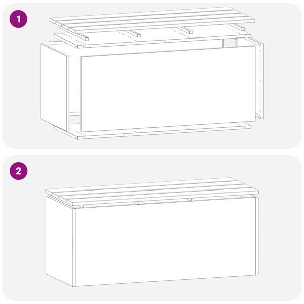 Градинска пейка Сребрист 100 x 40 x 43 см Неръждаема стомана