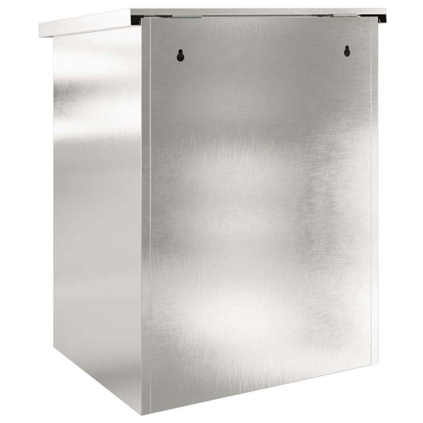 Пощенска кутия за пратки със съхранение Черно 47.5 x 38 x 59 см