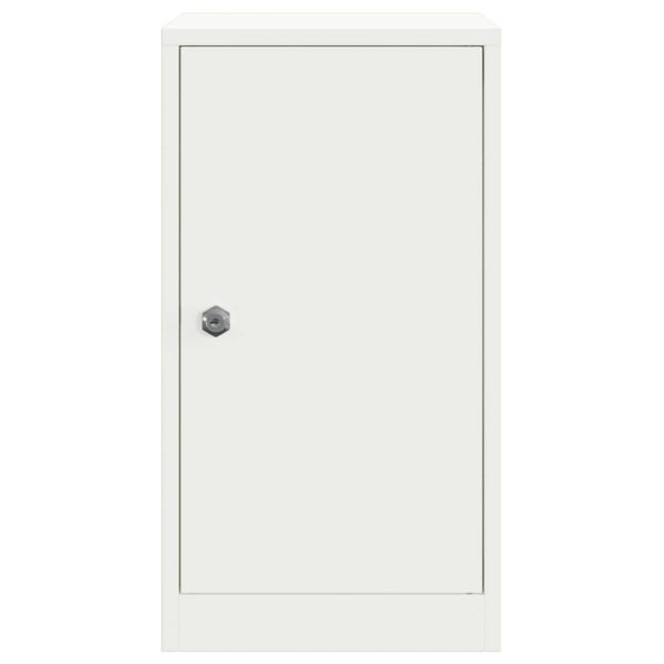 Пощенска кутия със съхранение Бяло 30 x 20 x 55 см Стомана