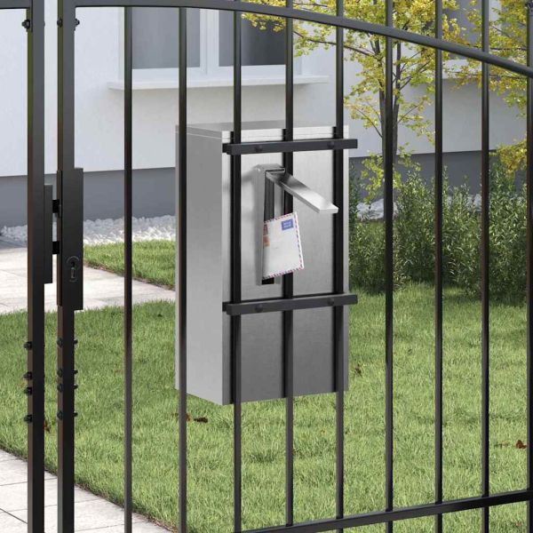Пощенска кутия Сребрист 30 x 20 x 55 см Неръждаема стомана