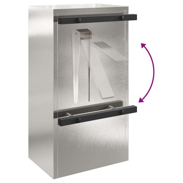 Пощенска кутия Сребрист 30 x 20 x 55 см Неръждаема стомана