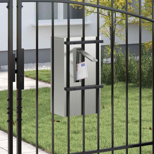 Пощенска кутия Черно 30 x 20 x 55 см Галванизирана стомана