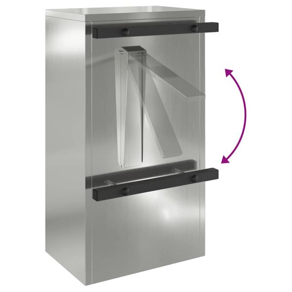 Пощенска кутия Черно 30 x 20 x 55 см Галванизирана стомана