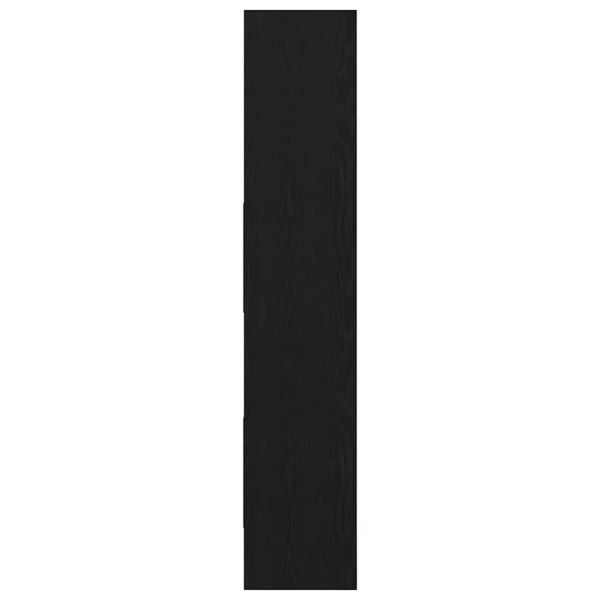 Шкаф за книги Черен дъб 40 x 35 x 180 см Инженерно дърво