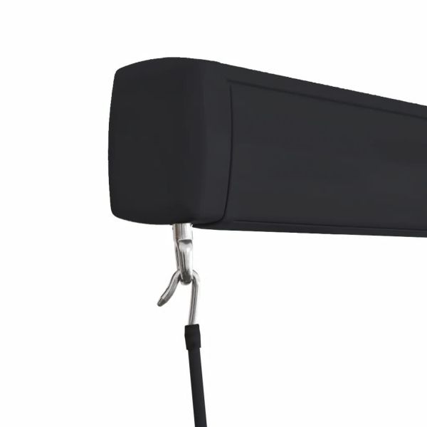 Ръчна касетъчна тента, 400x300 см, синьо и бяло