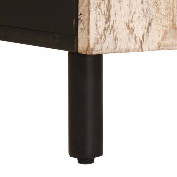 Комплекти за баня Финал на бяло измиване Солидно мангово дърво