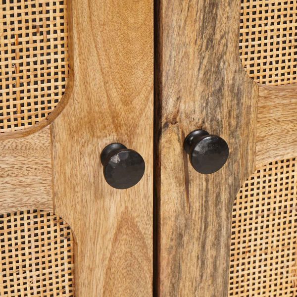 Служебен шкаф Кафяво Солидно мангово дърво