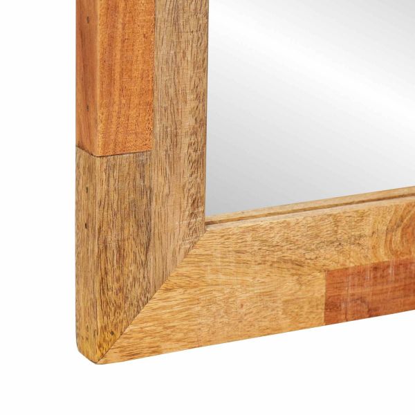 Комплекти за баня с врата Естествен Солидно мангово дърво