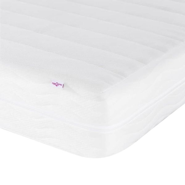 Ъглова рамка за легло с матрак Друг 2 pcs Светлосиво текстил