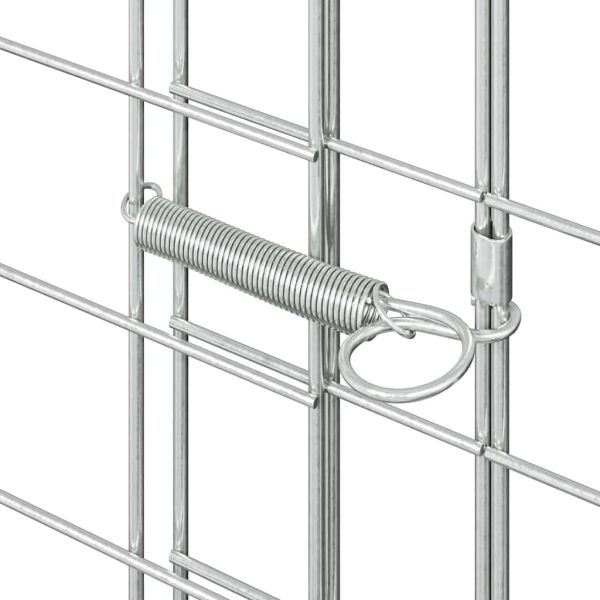 Клетка за пилета 2 pcs Сребрист 600 x 100 x 210 см