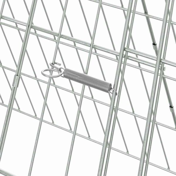 Клетка за пилета Сребрист 110 x 55 x 55 см