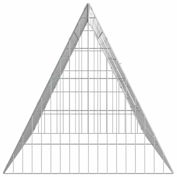 Клетка за пилета Сребрист 215 x 55 x 55 см