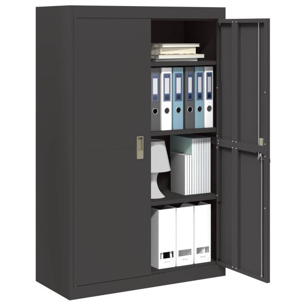 Шкаф за съхранение със съхранение 2 pcs Черно 90 x 40 x 140 cm