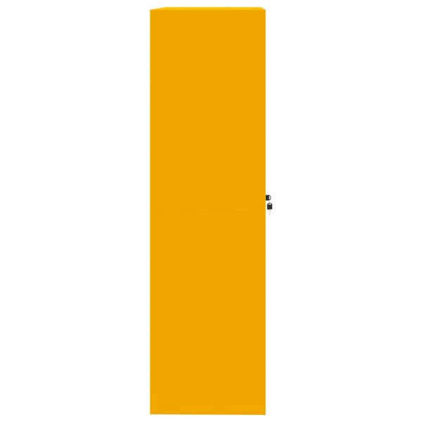 Шкаф за съхранение 2 pcs Горчично жълто 90 x 40 x 140 cm