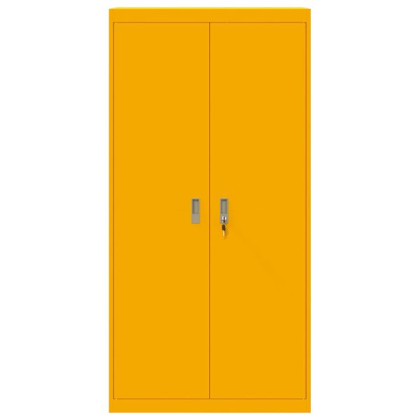 Шкаф за съхранение 2 pcs Горчично жълто 90 x 40 x 180 cm