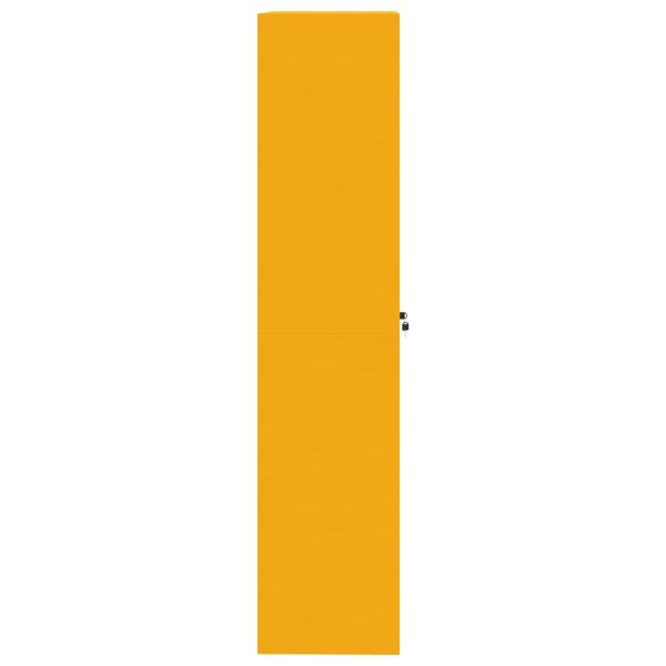 Шкаф за съхранение 2 pcs Горчично жълто 90 x 40 x 180 cm