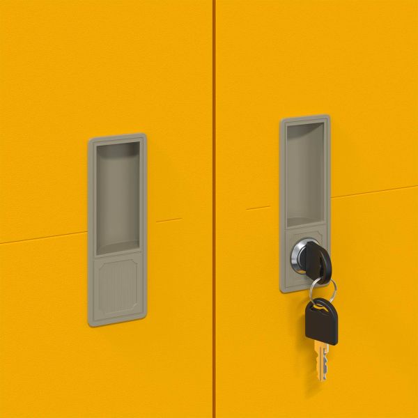 Шкаф за съхранение 2 pcs Горчично жълто 90 x 40 x 180 cm