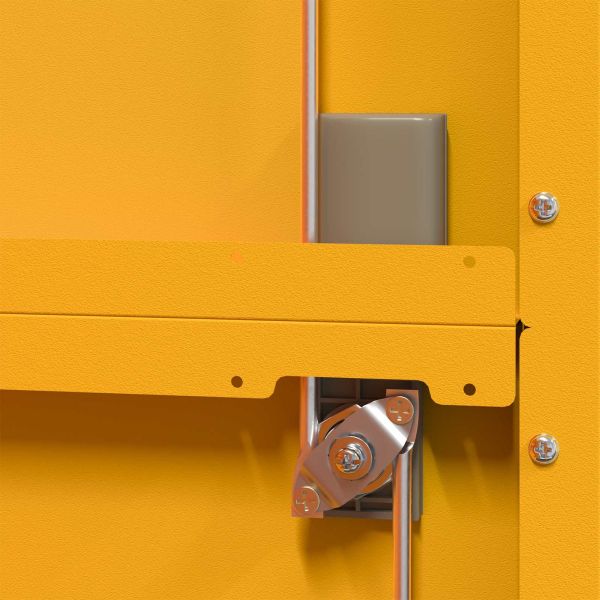 Шкаф за съхранение 2 pcs Горчично жълто 90 x 40 x 180 cm