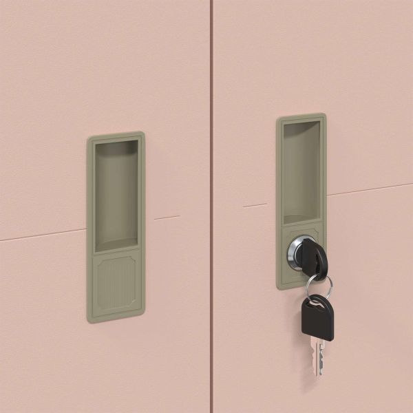 Шкаф за съхранение със съхранение 2 pcs Розово 90 x 40 x 200 см