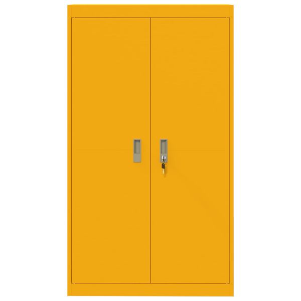 Шкаф за съхранение 2 pcs Горчично жълто 80 x 40 x 140 см