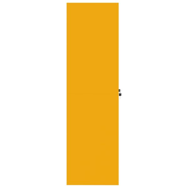 Шкаф за съхранение 2 pcs Горчично жълто 80 x 40 x 140 см