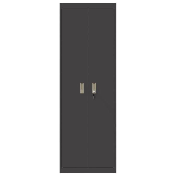 Шкаф за съхранение със съхранение 2 pcs Черно 60 x 40 x 180 см