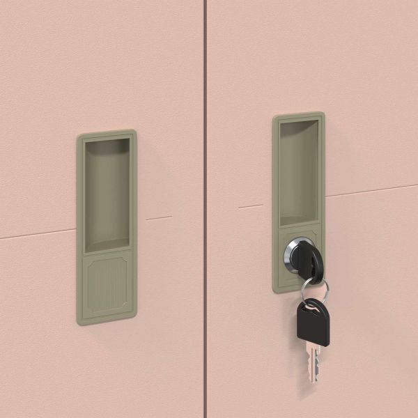 Шкаф за съхранение със съхранение 2 pcs Розово 60 x 40 x 180 см