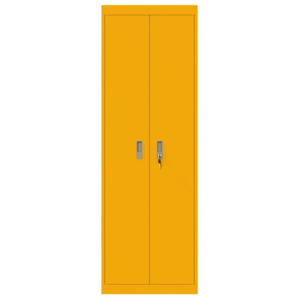 Шкаф за съхранение 2 pcs Горчично жълто 60 x 40 x 180 см